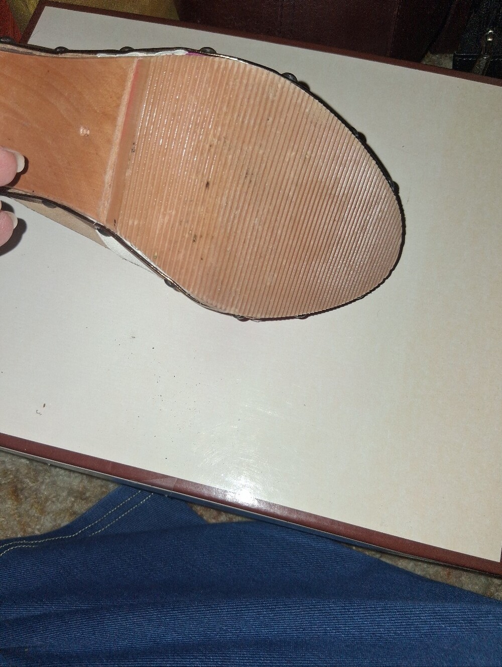 Coach Y2K Katy Patchwork WaveSuede Clog Mule - Pink/Tan/Beige Cream #tiktokviral - Picture 3 of 11